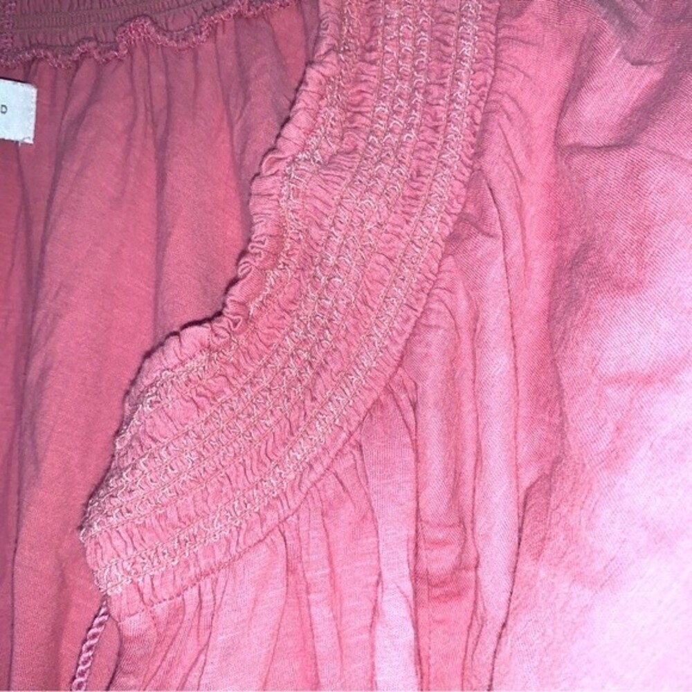LUCKY Brand Top Blouse Womens Medium Rose Pink  Boho - Picture 2 of 7